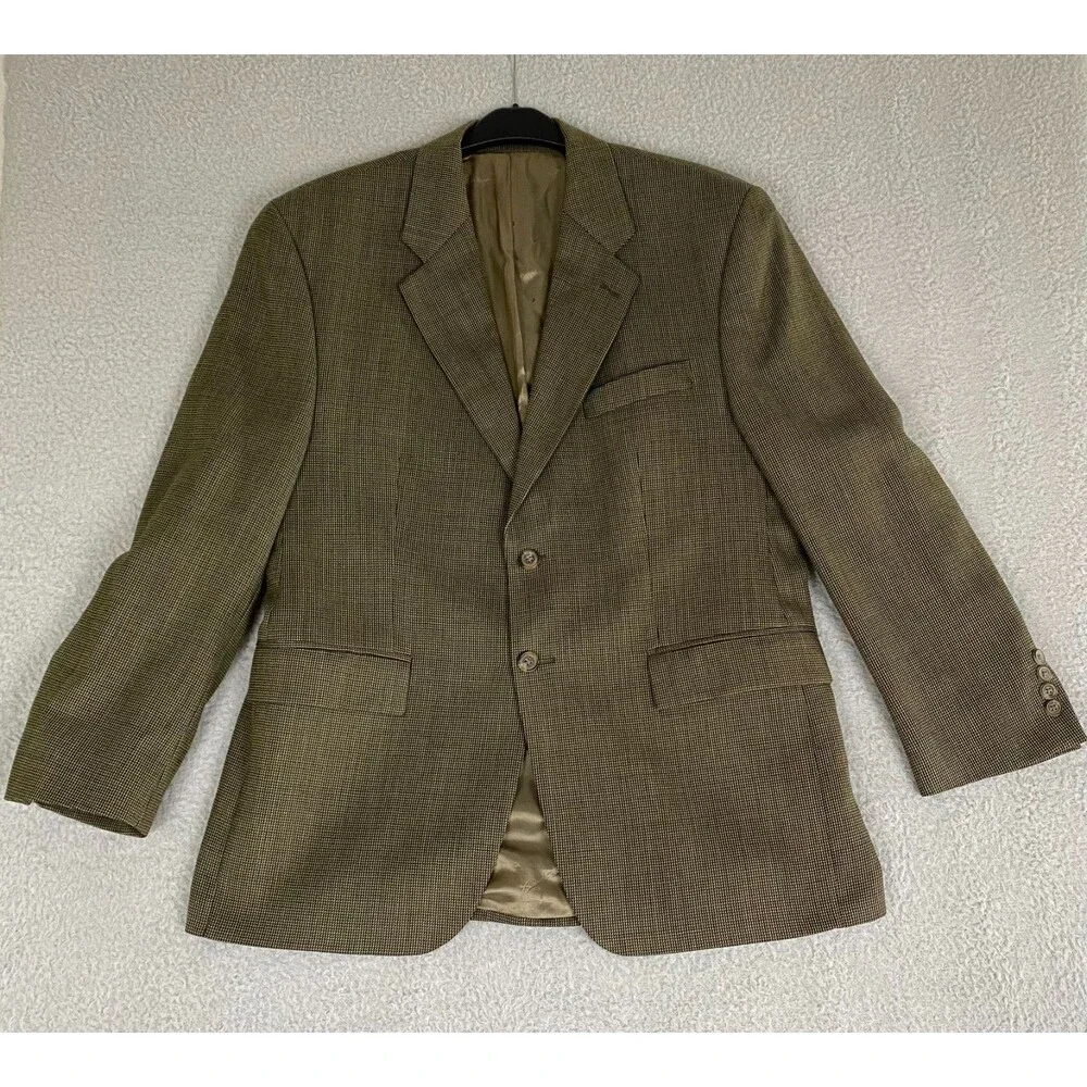 Vintage Ralph Lauren 100% Wool Blazer Jacket Men's Four Button‎ Sleeve Sz 42